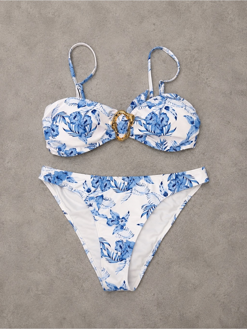 NWT - Tainehs Womens Strap or Strapless Bikini Set - Size Medium Swimsuit